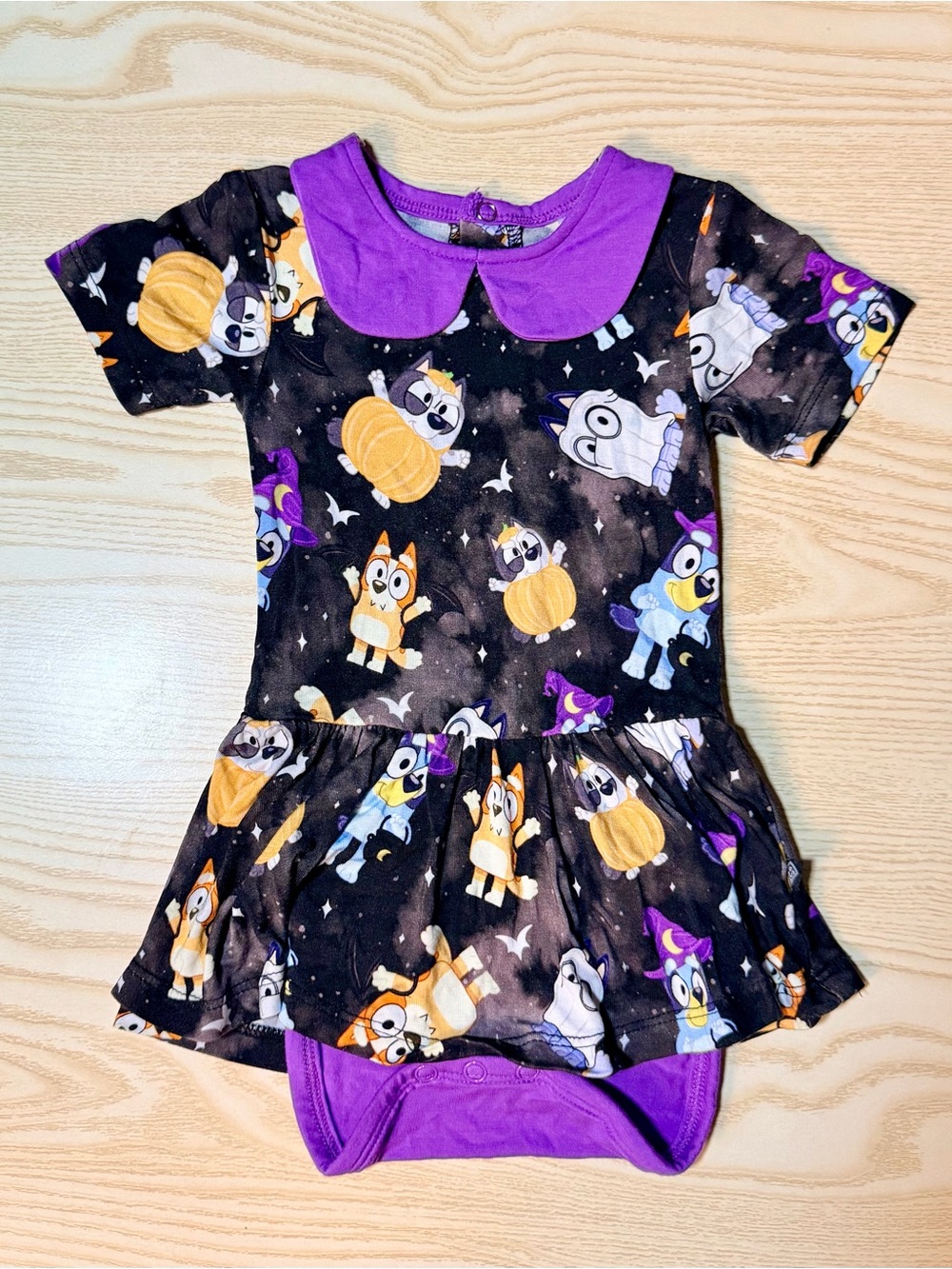 Bluey Halloween Bamboo Bodysuit Dress (6-12 months)